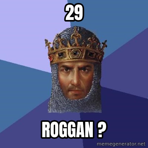 Age Of Empires meme: 29 / ROGGAN ?