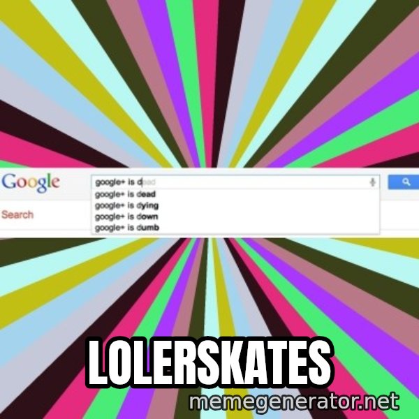 Google meme: lolerskates