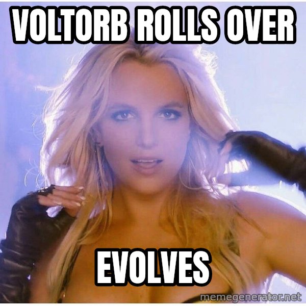 Professor Oak meme: Voltorb rolls over / evolves
