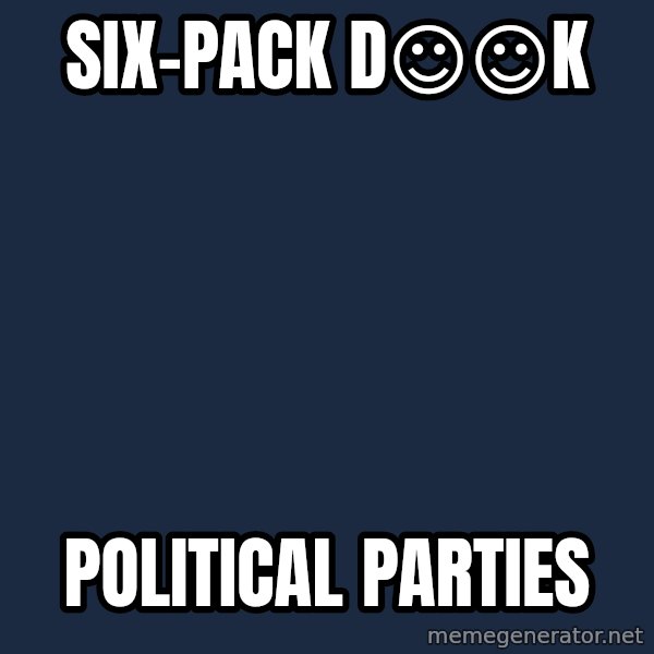 Katainen Perkele meme: six-pack     D☺☺k / political   parties