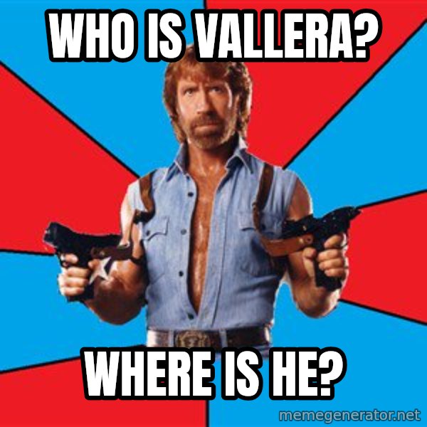 Chuck Norris  meme: Who is vallera? / where is he?