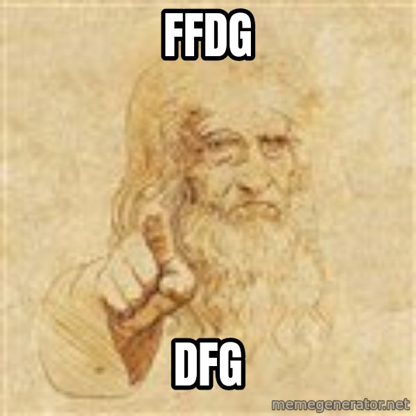 leonardo da vinci meme: ffdg / dfg