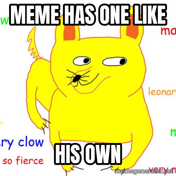 Forever Alone meme: meme has one like / his own