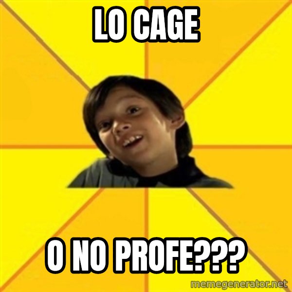 es bakans meme: lo cage / o no profe???