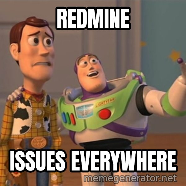 Anonymous, Anonymous Everywhere meme: redmine / issues everywhere