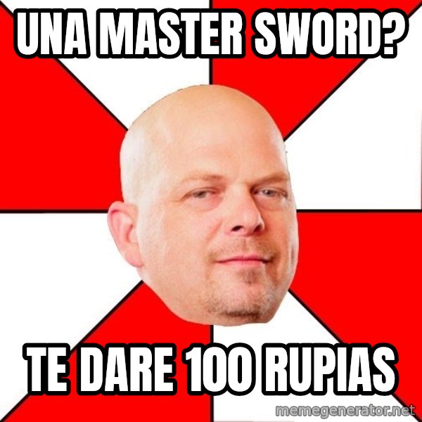 Pawn Stars meme: una master sword? / te dare 100 rupias