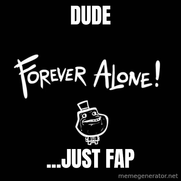 Chill Out Lemur meme: dude / ...just fap