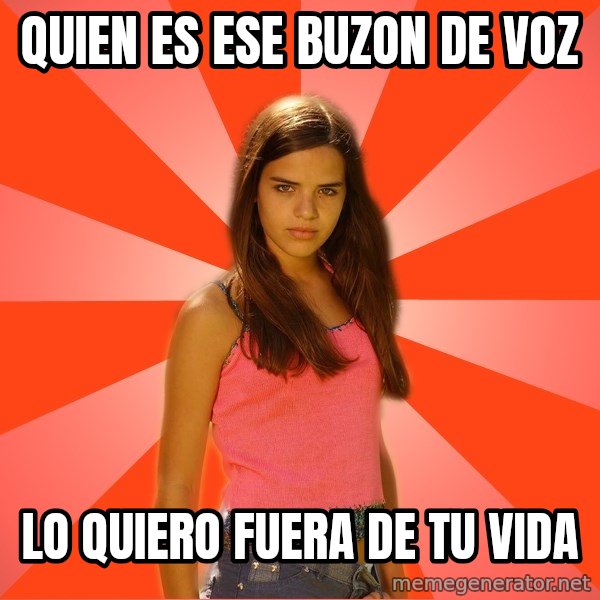 Jealous Girl meme: quien es ese buzon de voz / lo quiero fuera de tu vida
