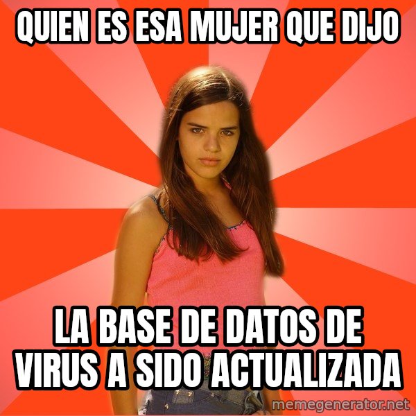 Jealous Girl meme: quien es esa mujer que dijo / la base de datos de virus a sido actualizada