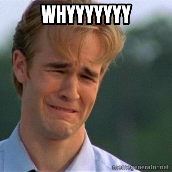Dawson Crying meme: WHYYYYYYY
