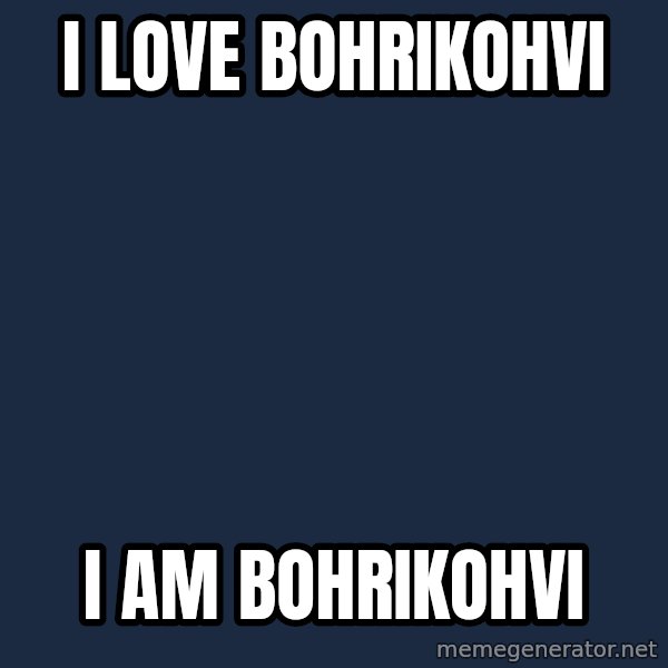 Katainen Perkele meme: i  love       bohrikohvi / I  am        bohrikohvi