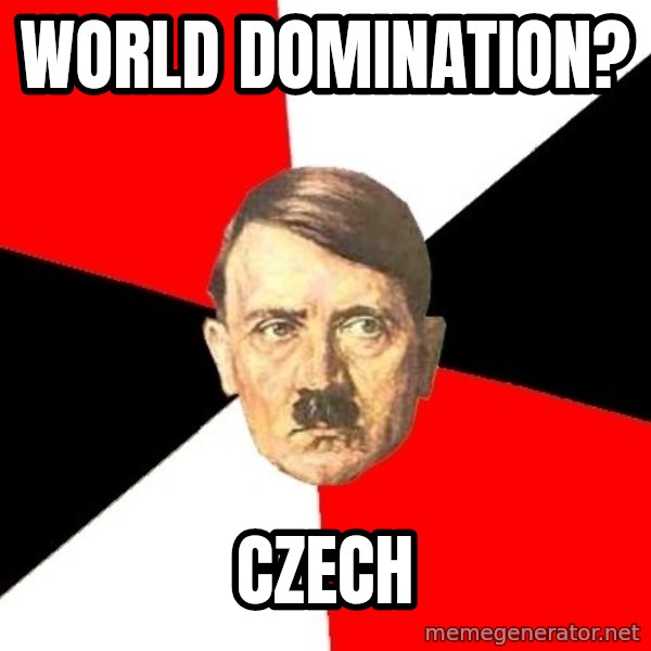 Advice Hitler meme: World domination? / czech