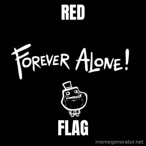 Chill Out Lemur meme: RED / flag