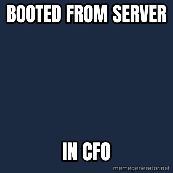 Toontown Problems meme: booted from server / in cfo