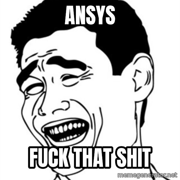 Yao Ming meme: Ansys / Fuck that shit