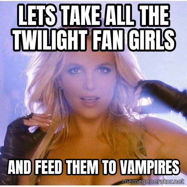 patrick star meme: Lets take all the twilight fan girls / and feed them to vampires