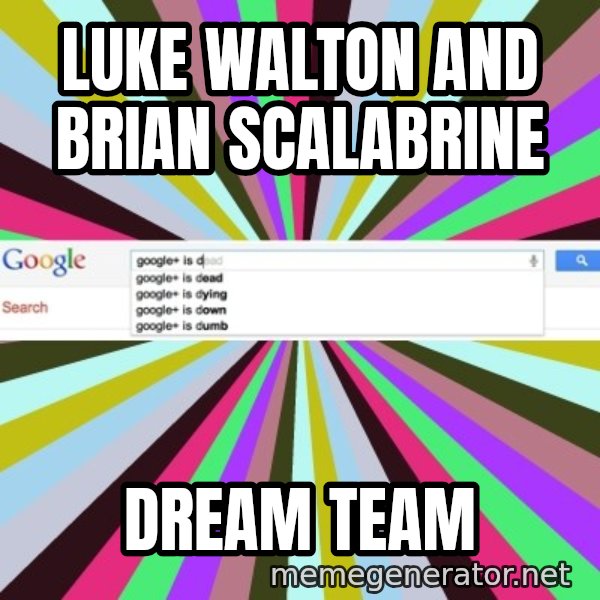 Google meme: Luke Walton and Brian Scalabrine / Dream Team