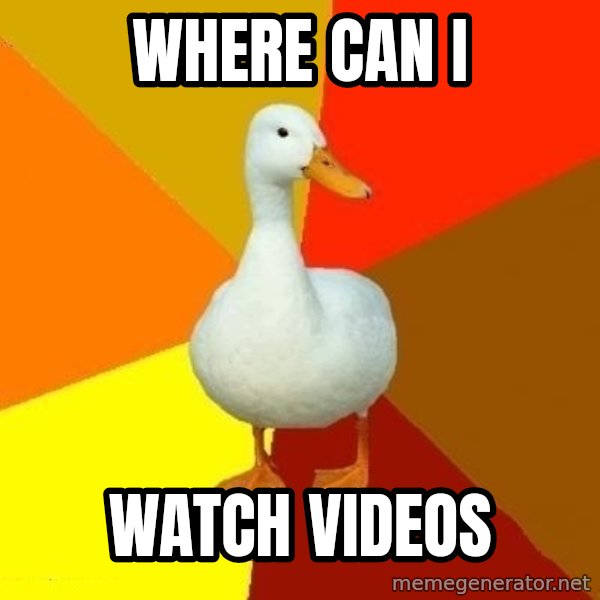Technologically Impaired Duck meme: where can i / watch videos