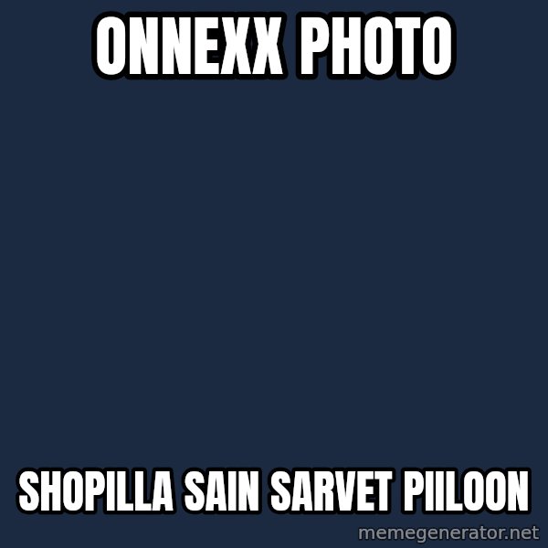 Katainen Perkele meme: onnexx     photo / shopilla    sain    sarvet    piiloon