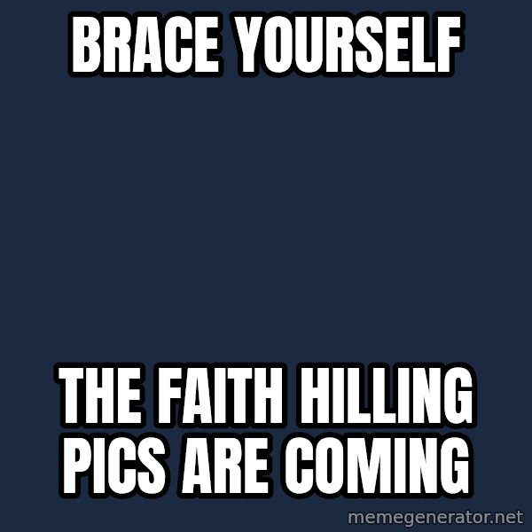 Winter is Coming meme: Brace yourself / the Faith Hilling pics are coming