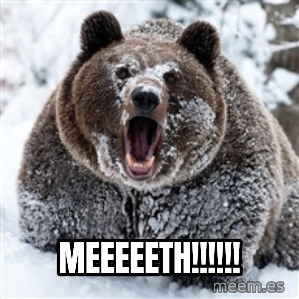 Cocaine Bear meme: meeeeeth!!!!!!
