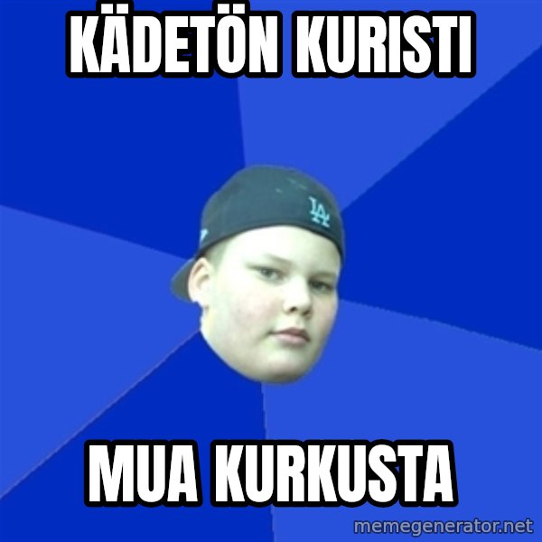 Jonnen Neuvo meme: kädetön    kuristi / mua       kurkusta