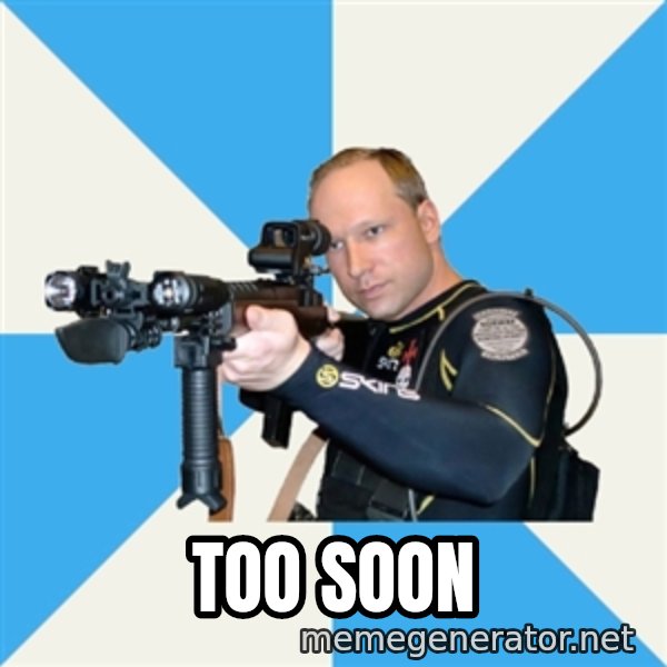 Anders Breivik Scuba meme: too soon