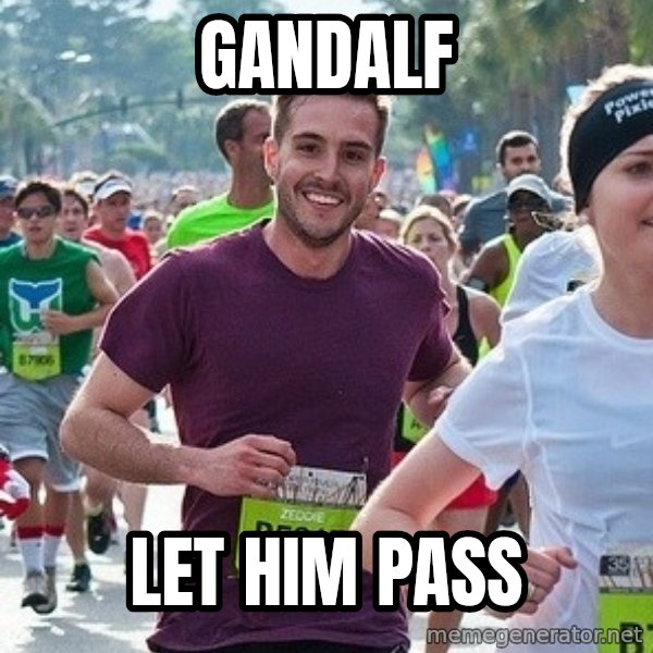 Ridiculously photogenic guy (Zeddie) meme: gandalf / let him pass