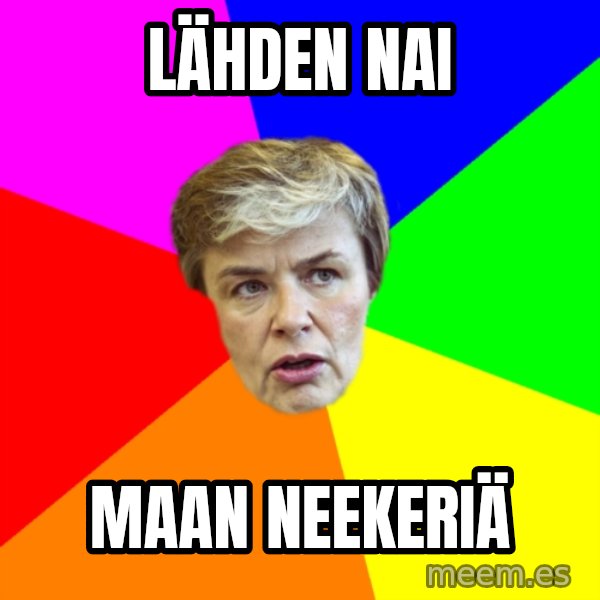Thorsin Neuvo meme: Lähden   nai / maan    neekeriä