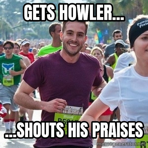 Ridiculously photogenic guy (Zeddie) meme: gets howler... / ...Shouts his praises