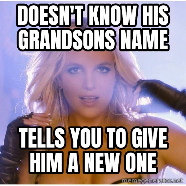 Professor Oak meme: doesn't know his grandsons name / tells you to give him a new one