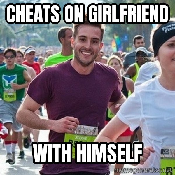 Ridiculously photogenic guy (Zeddie) meme: Cheats on girlfriend / With Himself