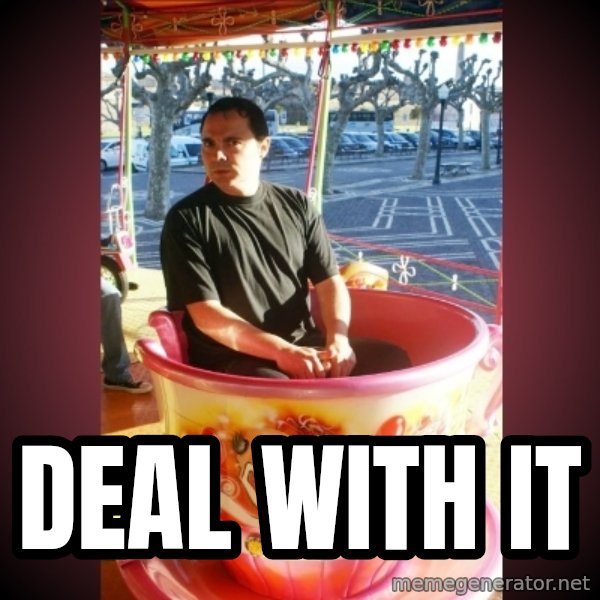 Heldercarrocel meme: deal with it