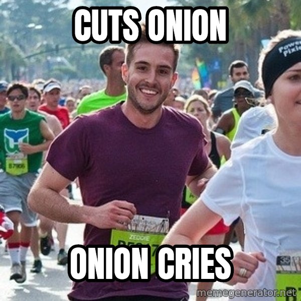 Ridiculously photogenic guy (Zeddie) meme: cuts onion / onion cries