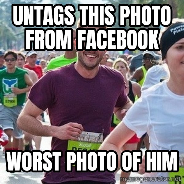 Ridiculously photogenic guy (Zeddie) meme: untags this photo from facebook / worst photo of him