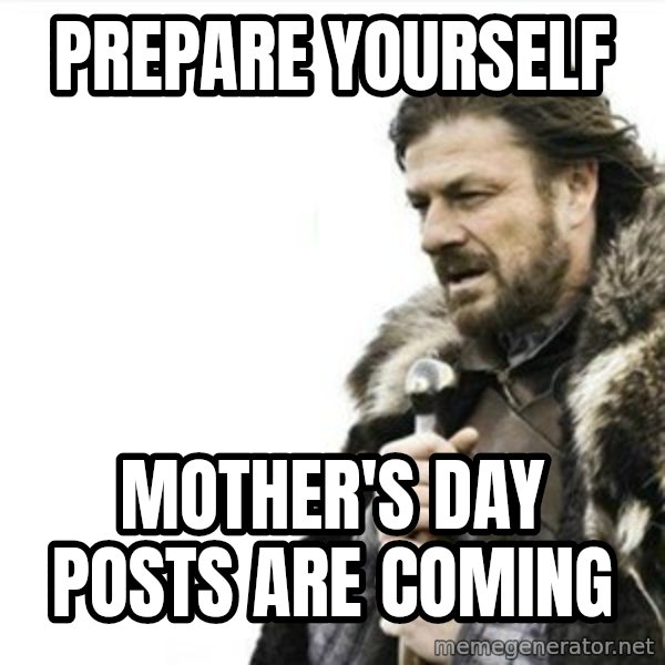 Prepare yourself meme: Prepare yourself / Mother's day posts are coming