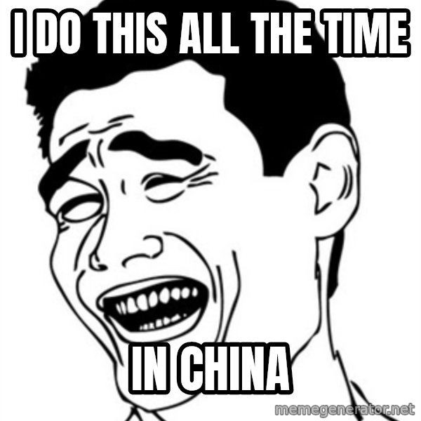 Yao Ming meme: I do this all the time / in china
