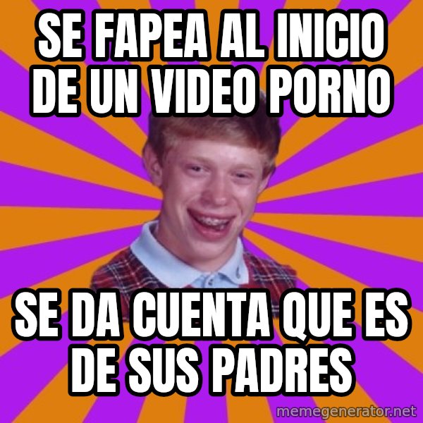 Unlucky Brian Strikes Again meme: Se fapea al inicio de un video porno / se da cuenta que es de sus padres