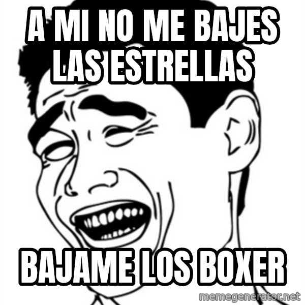 Yao Ming meme: A MI NO ME BAJES LAS ESTRELLAS / BAJAME LOS BOXER