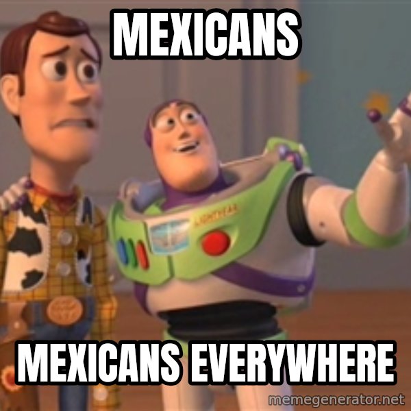 Tseverywhere meme: Mexicans / Mexicans everywhere