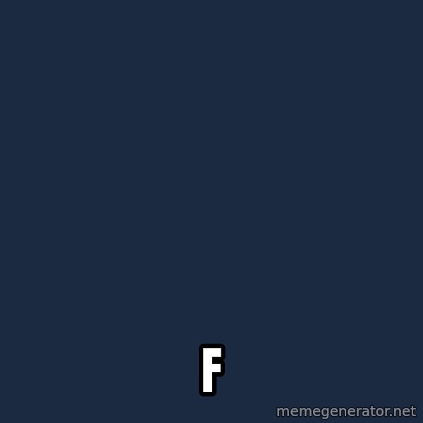 Spongebob meme: f