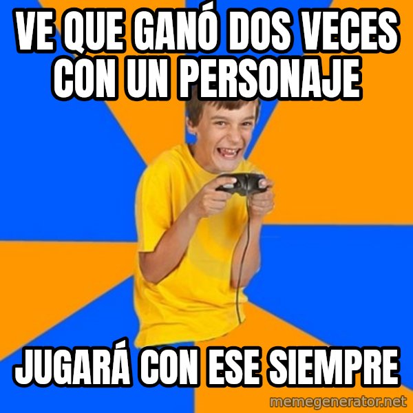 Annoying Gamer Kid meme: VE QUE GANÓ DOS VECES CON UN PERSONAJE / JUGARÁ CON ESE SIEMPRE