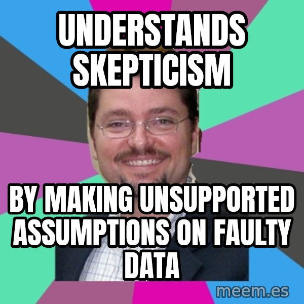 Grothebot5000 meme: understands skepticism / by making unsupported assumptions on faulty data