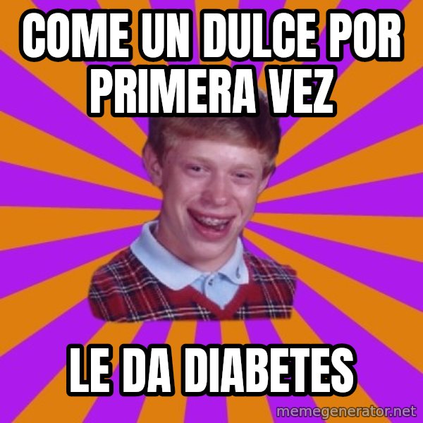 Unlucky Brian Strikes Again meme: Come un dulce por primera vez / Le da diabetes