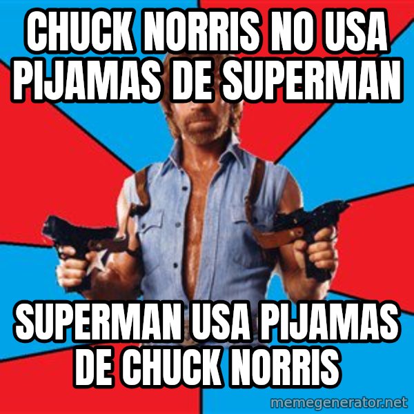 Chuck Norris  meme: CHUCK NORRIS NO USA PIJAMAS DE SUPERMAN / SUPERMAN USA PIJAMAS DE CHUCK NORRIS