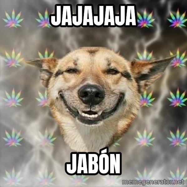Stoner Dog meme: jajajaja / JABÓN