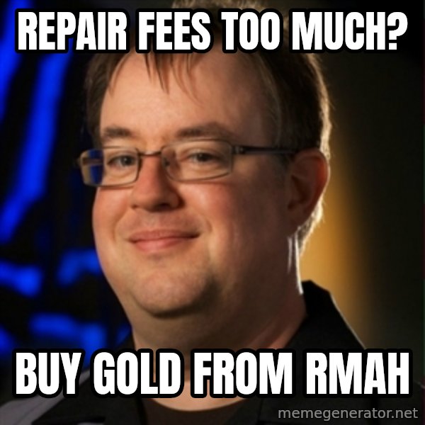 Jay Wilson Diablo 3 meme: repair fees too much? / buy gold from rmah