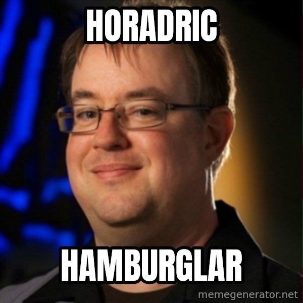Jay Wilson Diablo 3 meme: horadric / hamburglar
