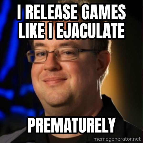 Jay Wilson Diablo 3 meme: I release games like I ejaculate / Prematurely