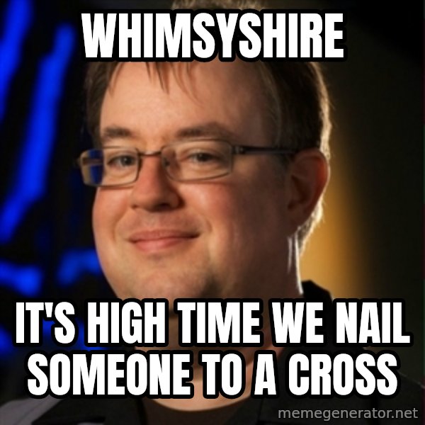 Jay Wilson Diablo 3 meme: whimsyshire / it's high time we nail someone to a cross